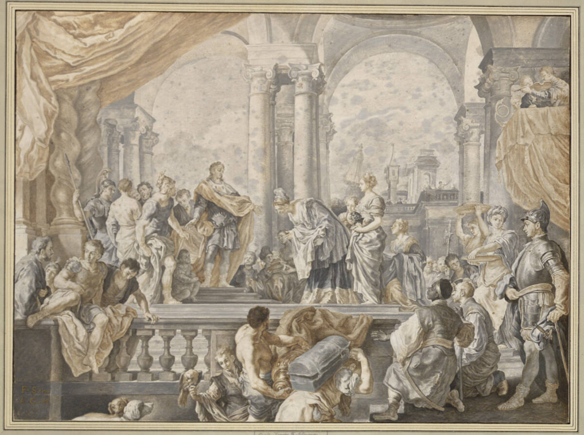 Die Königin von Saba vor Salomon, AlessandroGuglielmi