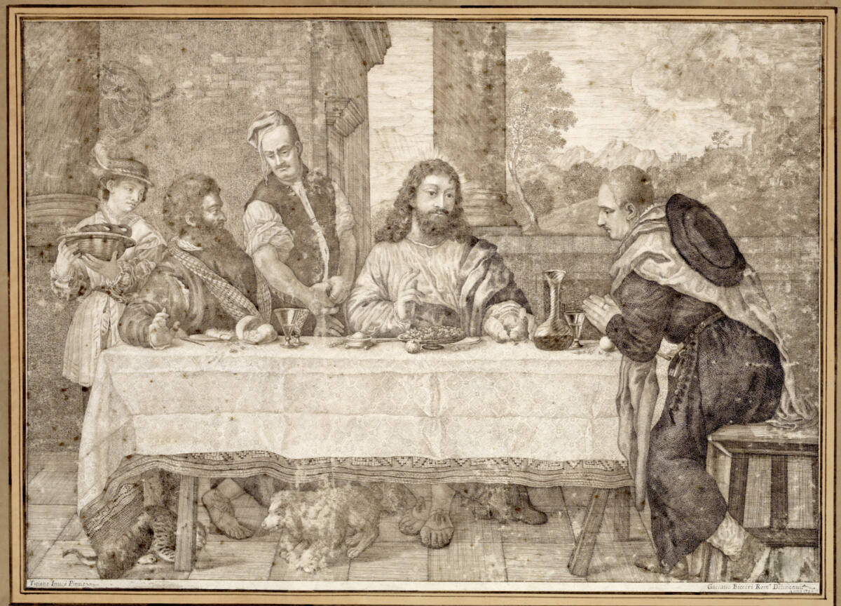Christus in Emmaus, GaetanoBiccari, 1732