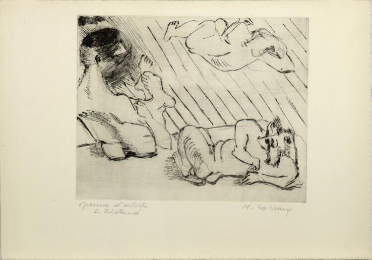Maria Lassnig, Susanne und die Alten, Inv. Nr.: DG1989/153