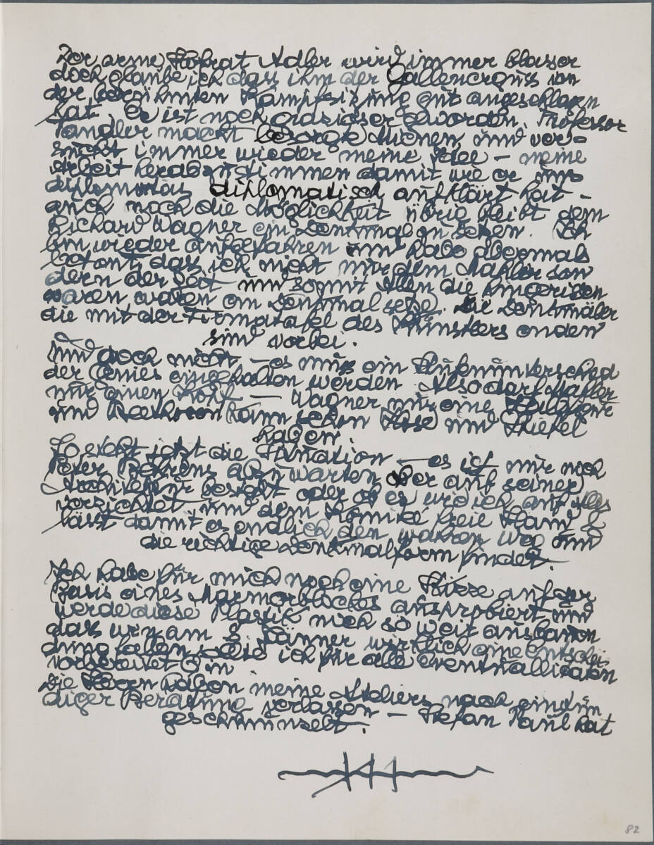 Tagebucheintrag, Anton Hanak, 1925–1933