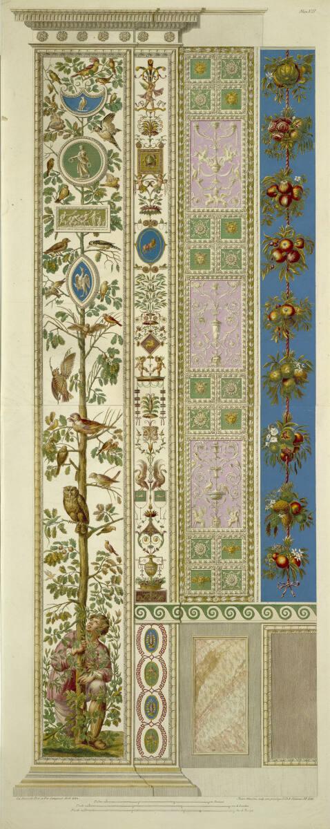 Loggien des Raphael im Vatikan: Pilastro VII (links Knabe, Vogelbaum), Inv. Nr.: DG2010/83