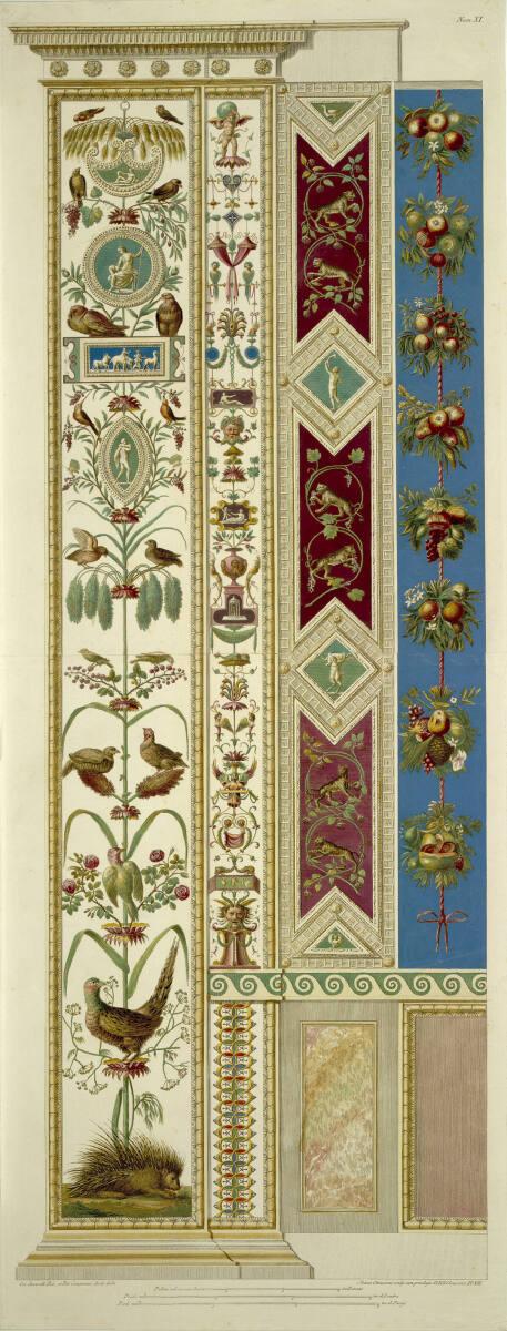 Loggien des Raphael im Vatikan: Pilastro XI (zwei Löwen, Faun und Lamm), Inv. Nr.: DG2010/87