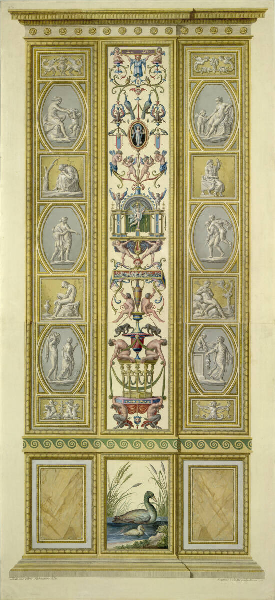 Loggien des Raphael im Vatikan: Pilastro (Enten), LudovicoTeseo, 1775