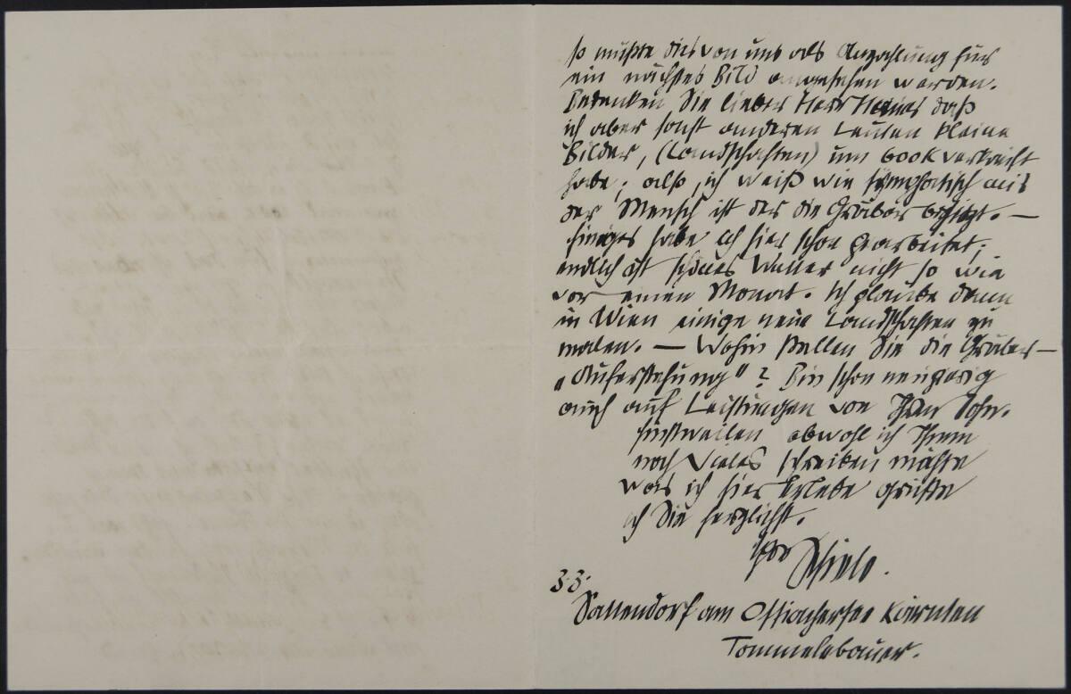 Brief von Egon Schiele an Franz Hauer vom 11. August 1913, Inv. Nr.: ESA109v