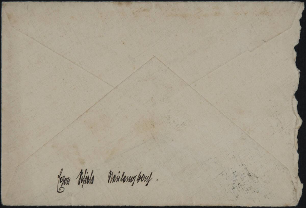 Brief von Egon Schiele an Anton Peschka vom 29. August 1911, Inv. Nr.: ESA150a/verso