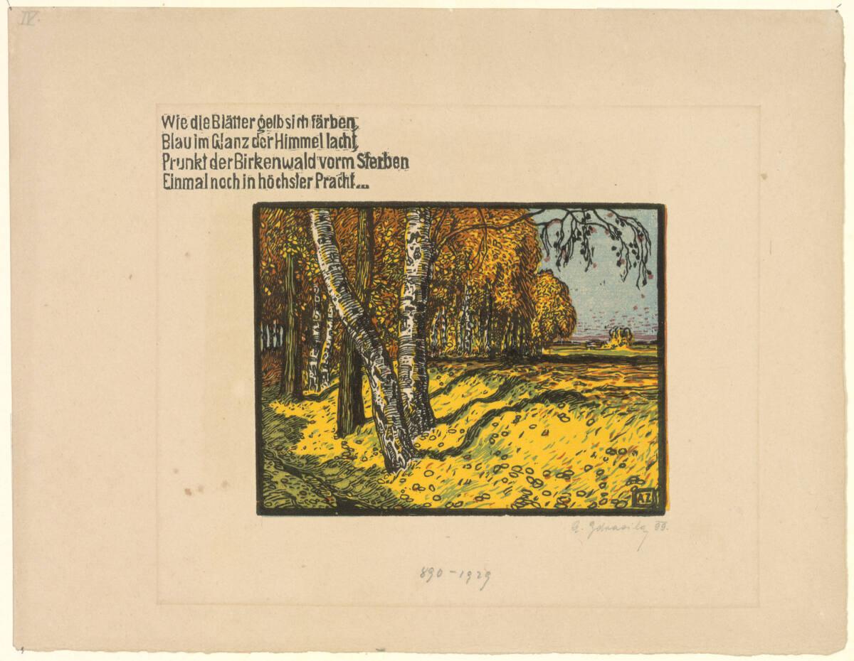 Adolf Zdrazila, Herbst, Inv. Nr.: DG1929/890