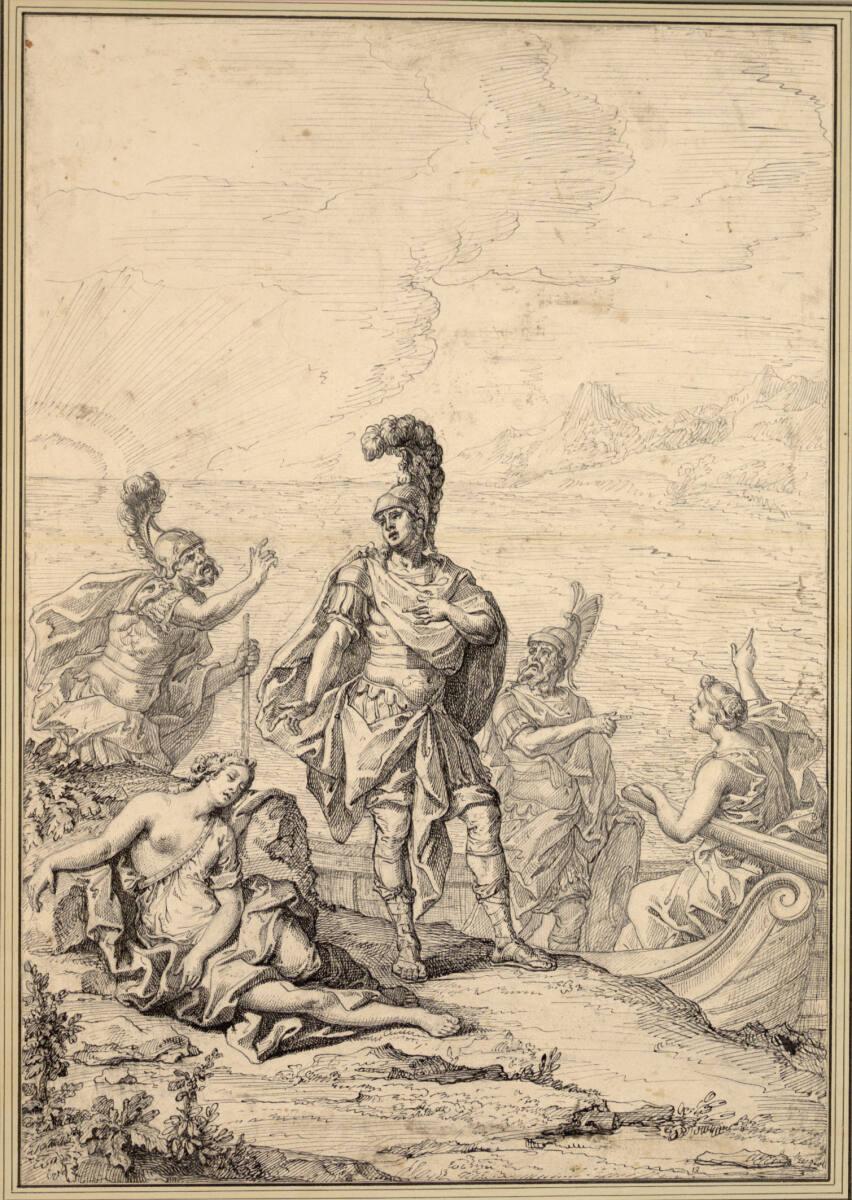 Francesco Fontebasso, Rinaldo verläßt die schlafende Armida, Inv. Nr.: 14364