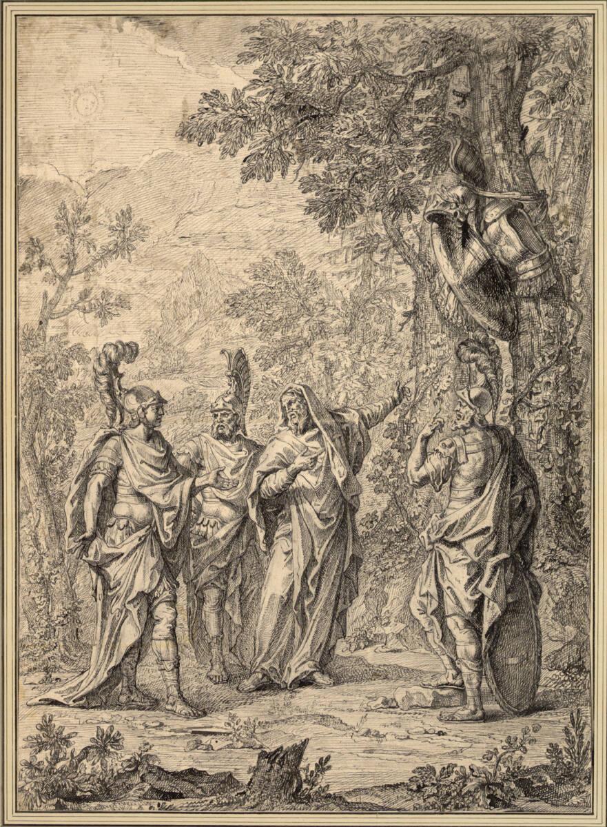 Francesco Fontebasso, Rinaldo erblickt die Waffen, Inv. Nr.: 14365