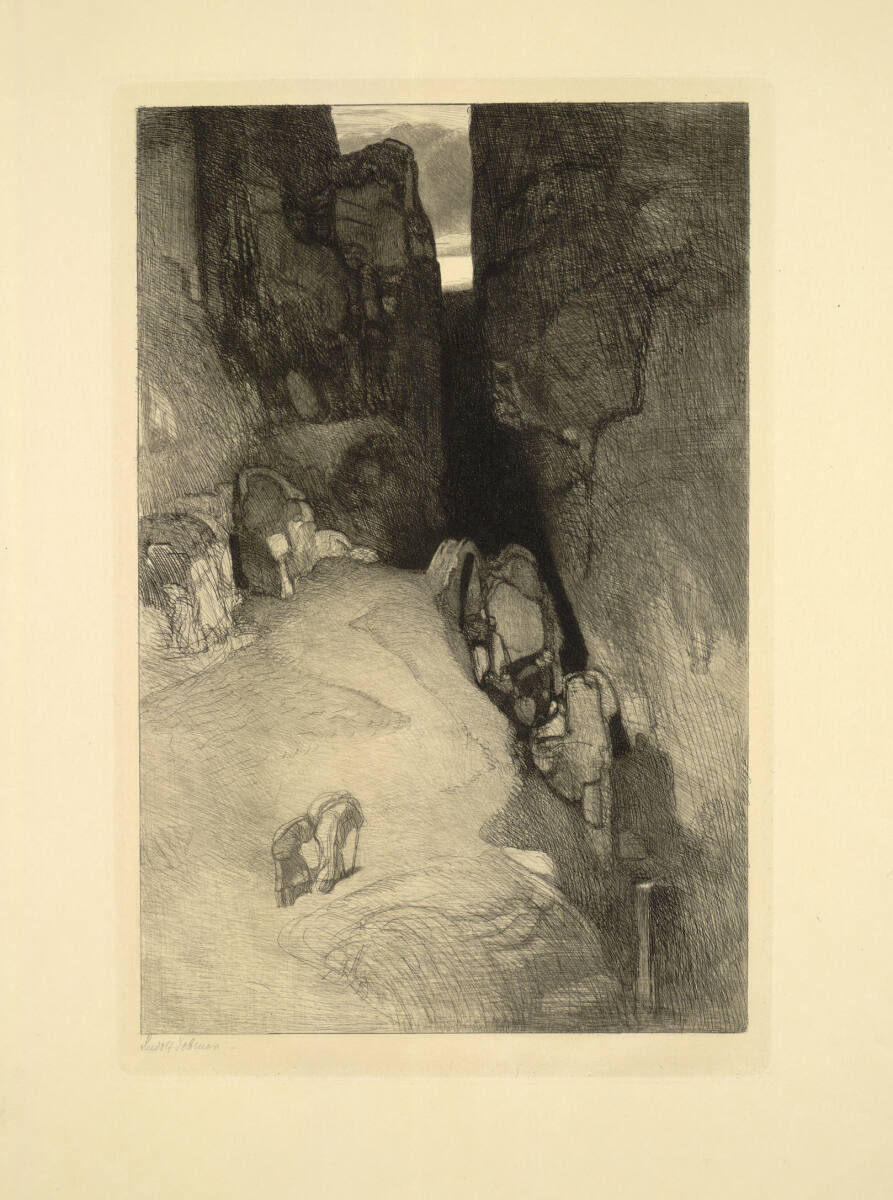 Felsschlucht, Rudolf Jettmar, 1902