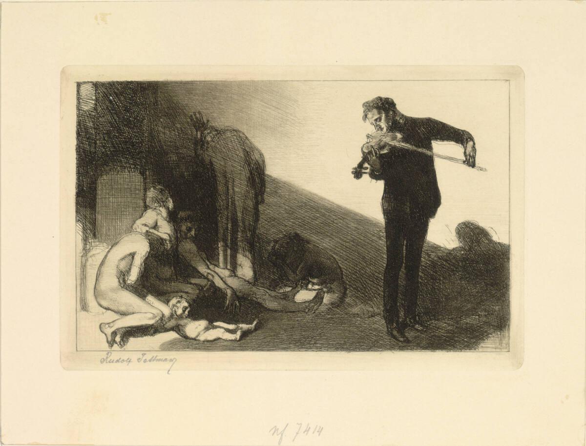 Rudolf Jettmar , Der Geiger, Inv. Nr.: DGNF7414