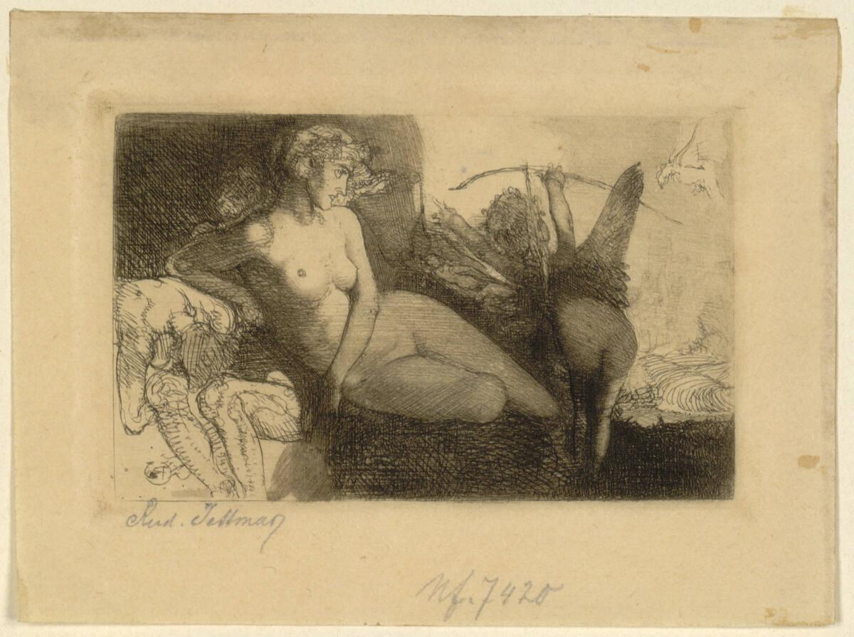 Rudolf Jettmar , Vignette mit Venus, Inv. Nr.: DGNF7420