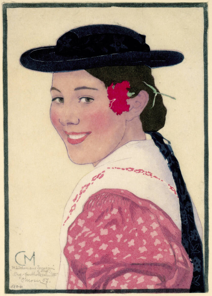 Mädchen aus Jenesien, Carl Moser, 1907