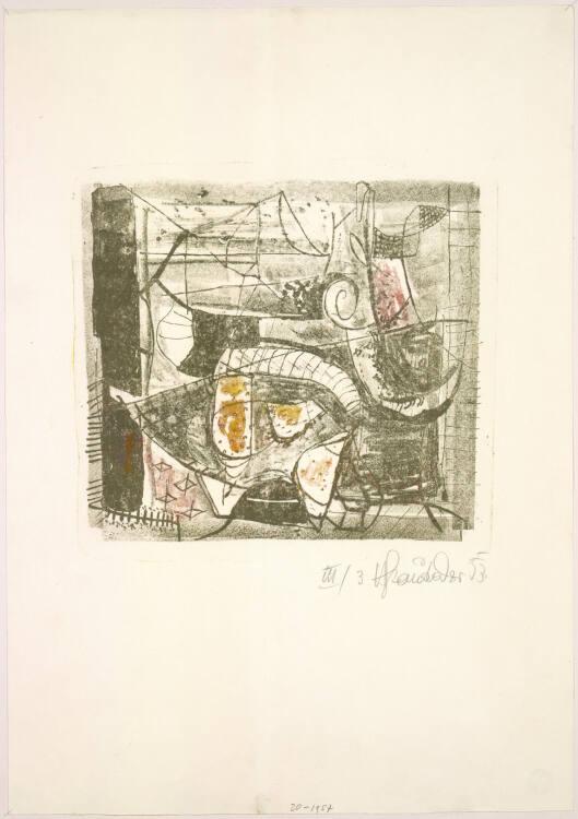 Hans Staudacher, Komposition, Inv. Nr.: DG1957/20