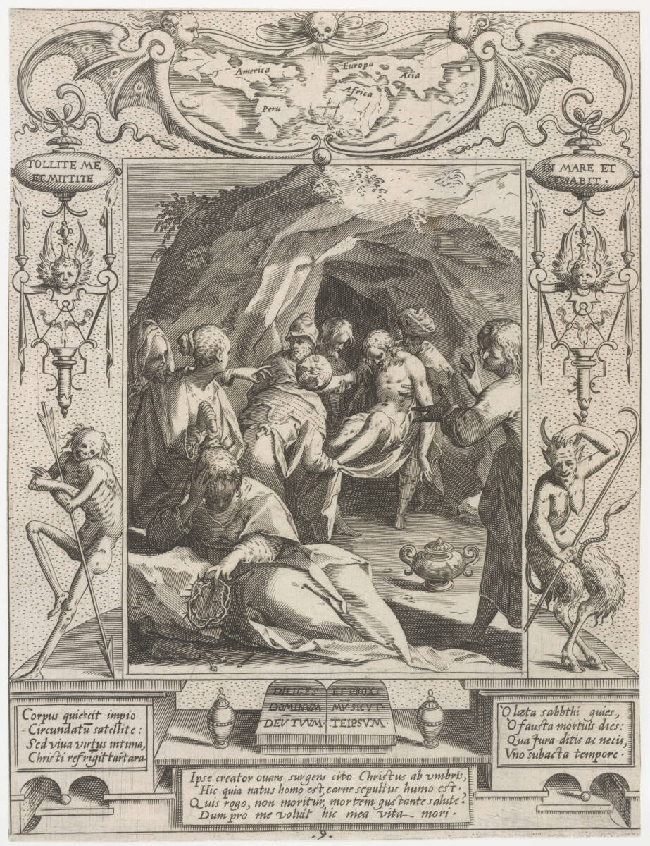 Die Grablegung Christi, 1590