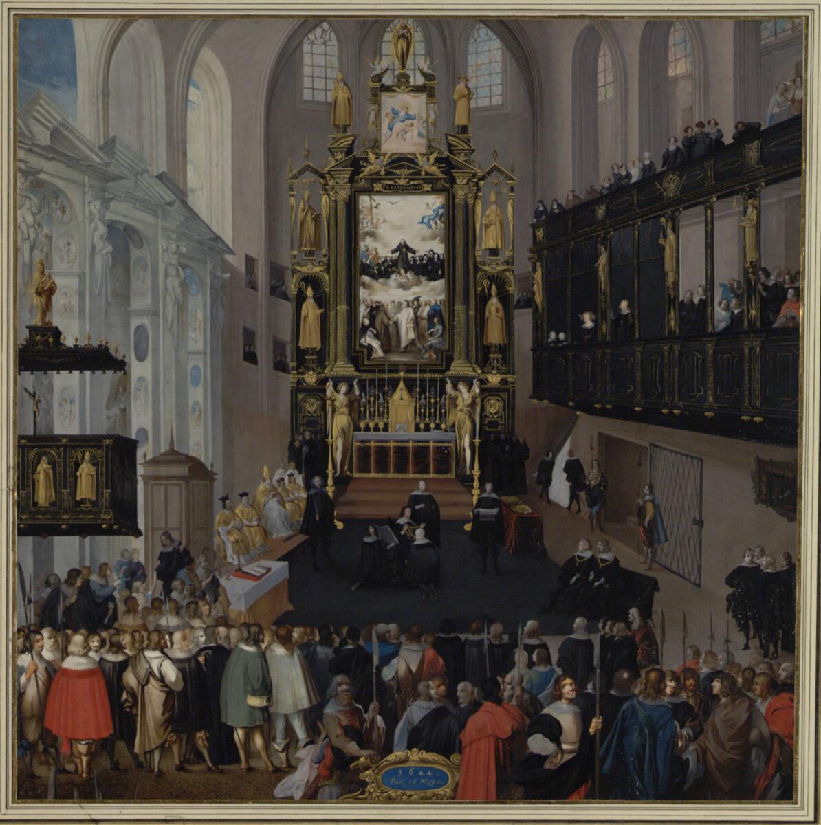Wilhelm Frommer, Feierliche Promotion des Grafen Wilhelm Slavata und des Fürsten Wenzel Eusebiu…