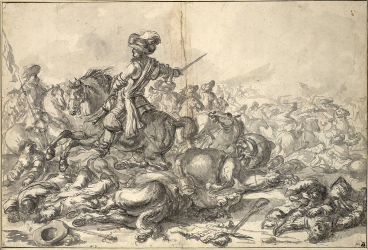 August Querfurt, Reitergefecht, Inv. Nr.: 14537