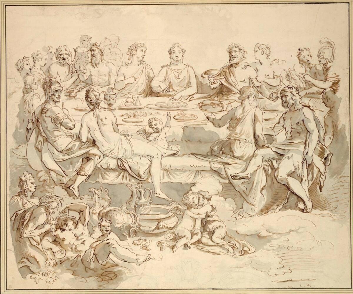 Christian Wilhelm Ernst Dietrich, Göttermahl, Inv. Nr.: 14555
