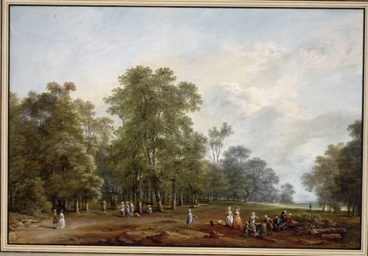 Praterlandschaft, Friedrich August Brand, 1781