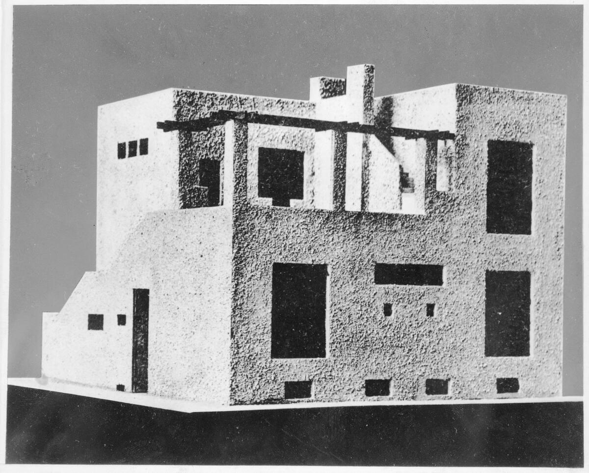 Villa Alexander Moissi, Lido, Venedig, Italien, Schrägansicht des Modells, Inv. Nr.: ALA2441