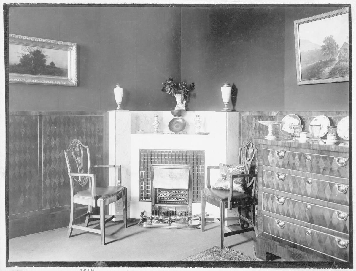Wohnung Gustav und Marie Turnovsky, um 1900: Wien IV., Wohllebengasse 19/1. Stock/Argentinierst…