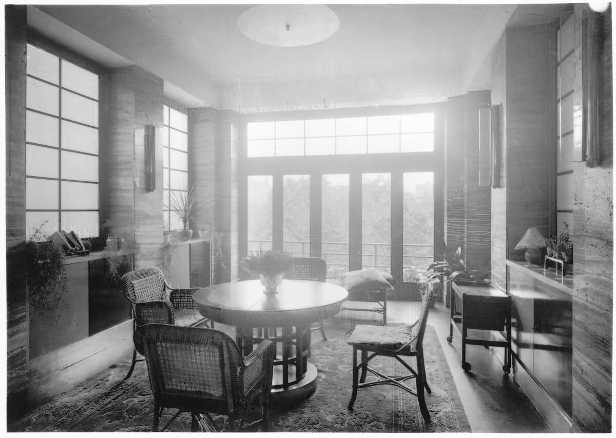 Gartenzimmer für Wilhelm und Martha Hirsch (Erweiterung der 1907-1908 durch Loos eingerichteten…