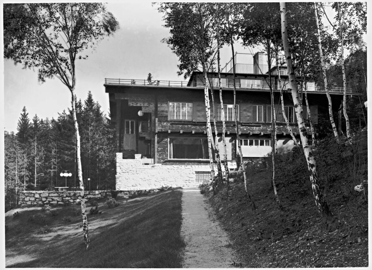 Landhaus Paul Khuner, Kreuzberg 60, Payerbach, Niederösterreich, Ansicht von Westen, Landhaus P…