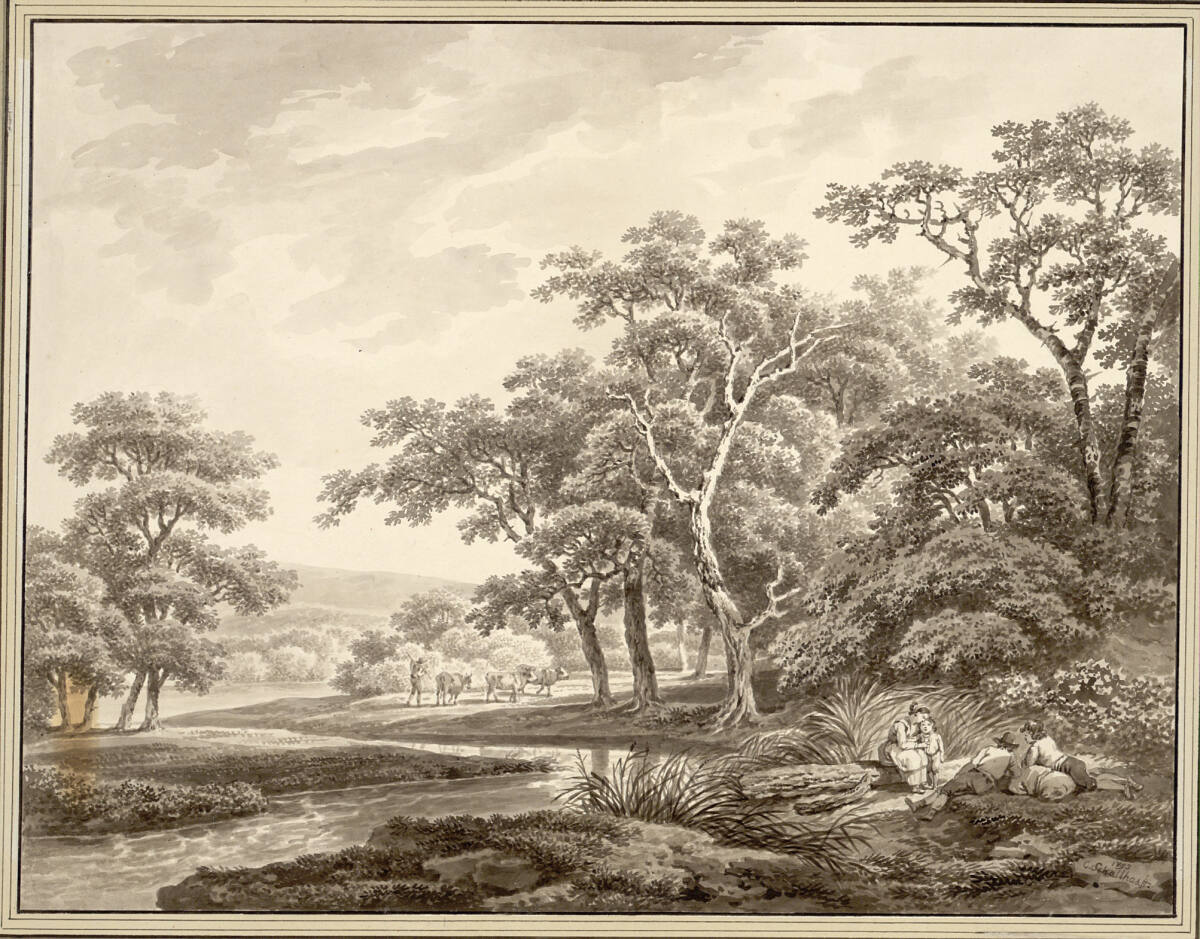 Flusslandschaft, Carl Philipp Schallhas, 1793
