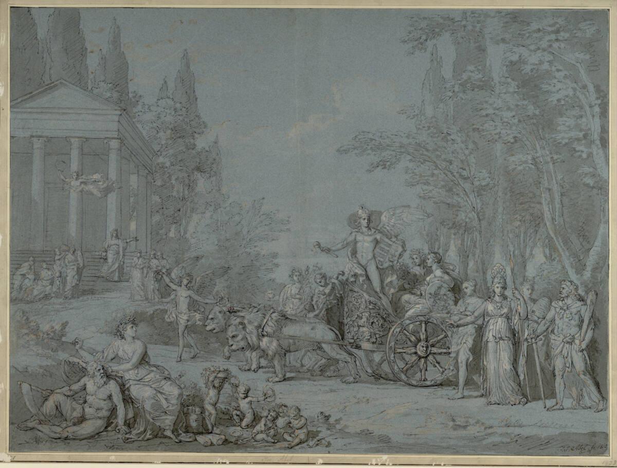 Josef Abel, Triumph Ungarns (Entwurf für den Theatervorhang in Pest), Inv. Nr.: 14611
