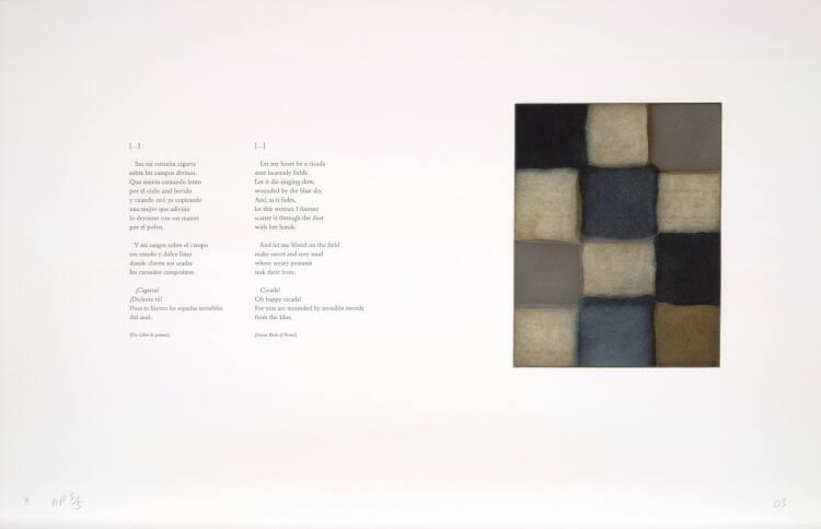 Sean Scully, Etchings for Federico Garcia Lorca: 4 - Cigarra 2, Inv. Nr.: DG2010/280/4