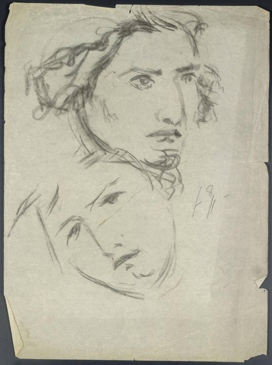 Jean Egger, Gesichtsstudien, Inv. Nr.: 46517