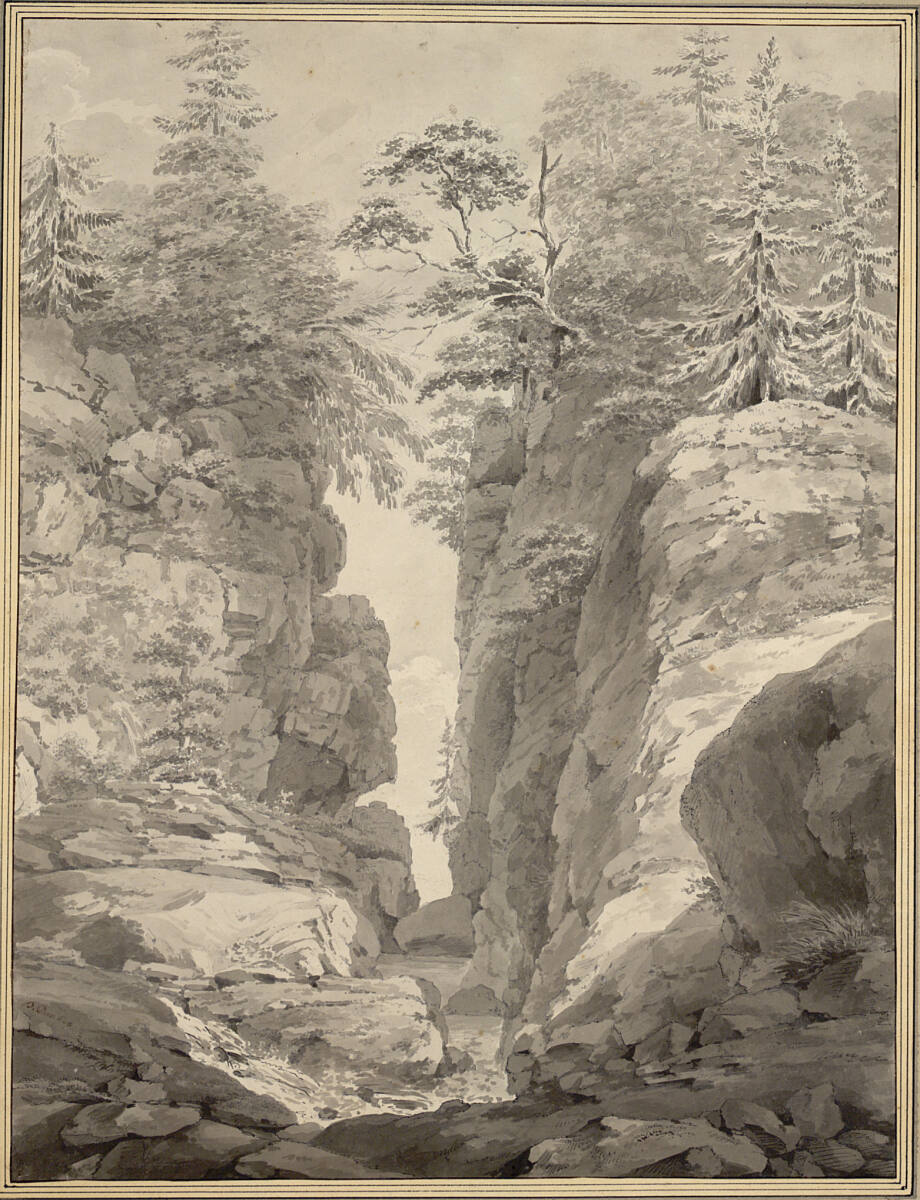 Das Renck Loch im Kanton Luzern, Balthasar Anton Dunker, 1778–1779