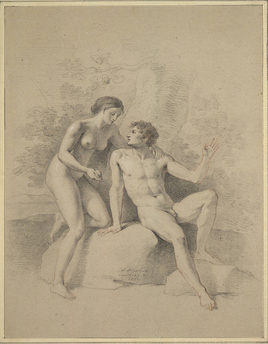 Die Versuchung Adams, Joseph Hauber, 1813