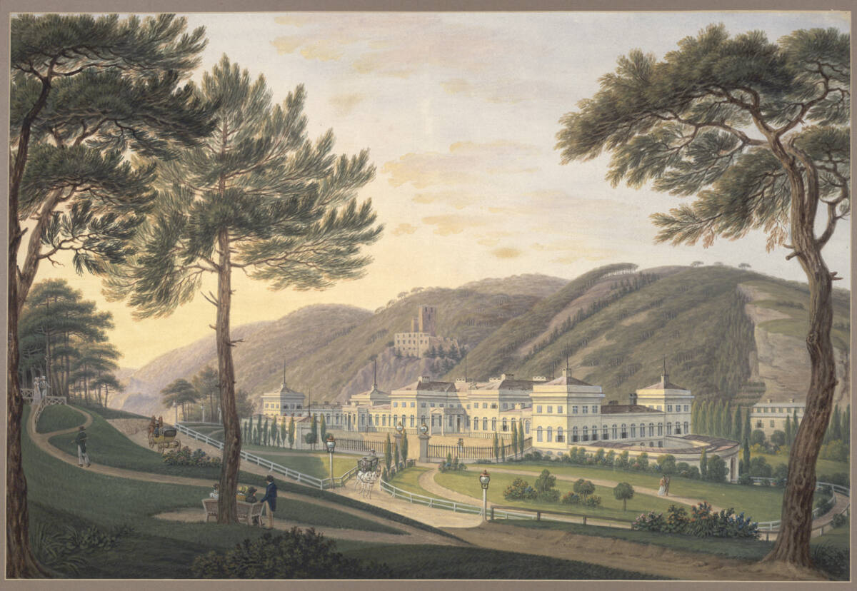 Die Weilburg; Rückansicht, Franz Jaschke, 1824