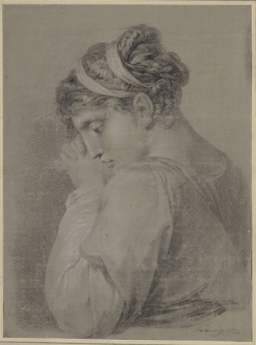 Halbfigur einer Frau, Vincenz Georg Kininger