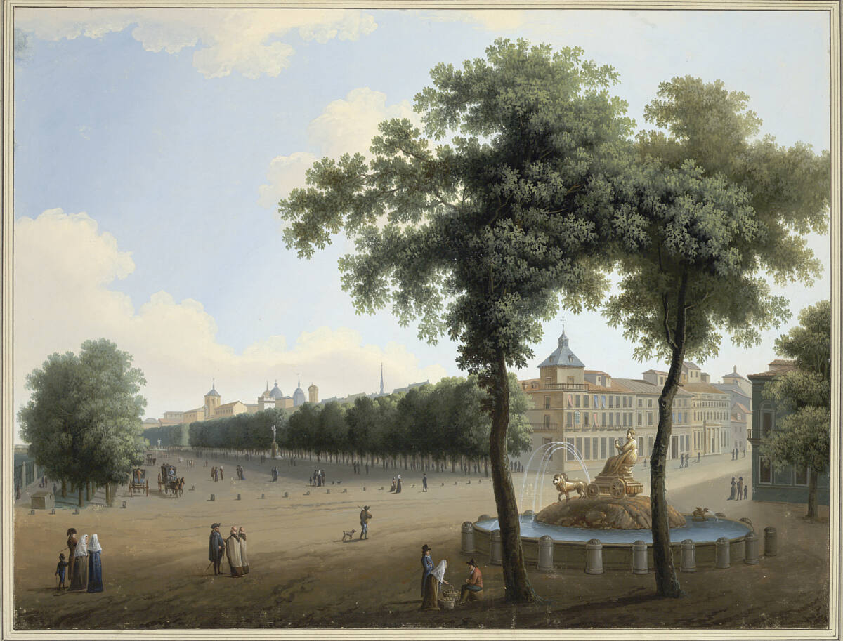 Promenade des Prado in Madrid, Joseph August Knip