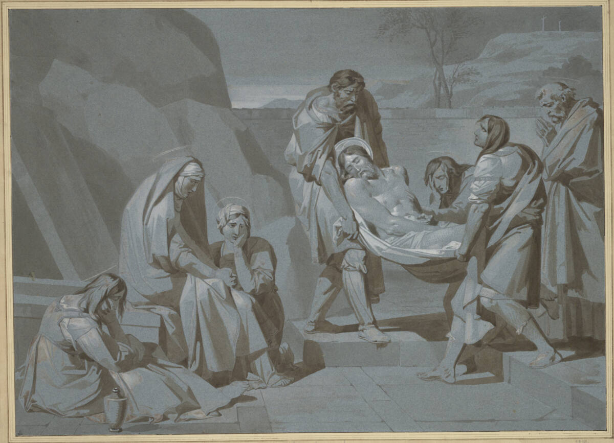 Die Grabtragung, Robert von Langer, 1819