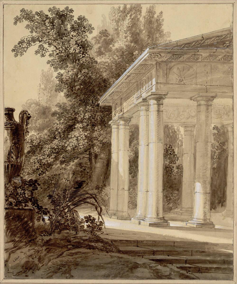 Matthäus Loder, Tempel in einem Park, Inv. Nr.: 14803