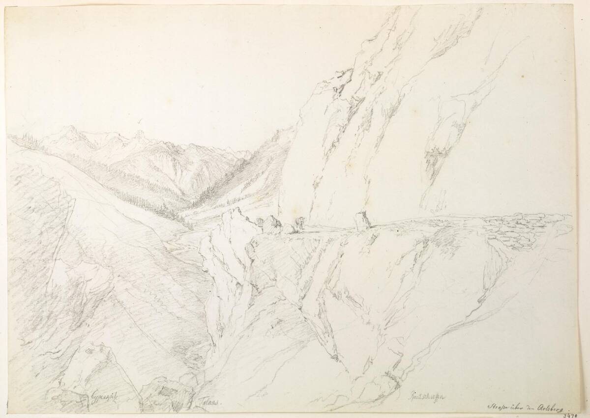 Straße über den Arlberg, Martin von Molitor, 1780–1812