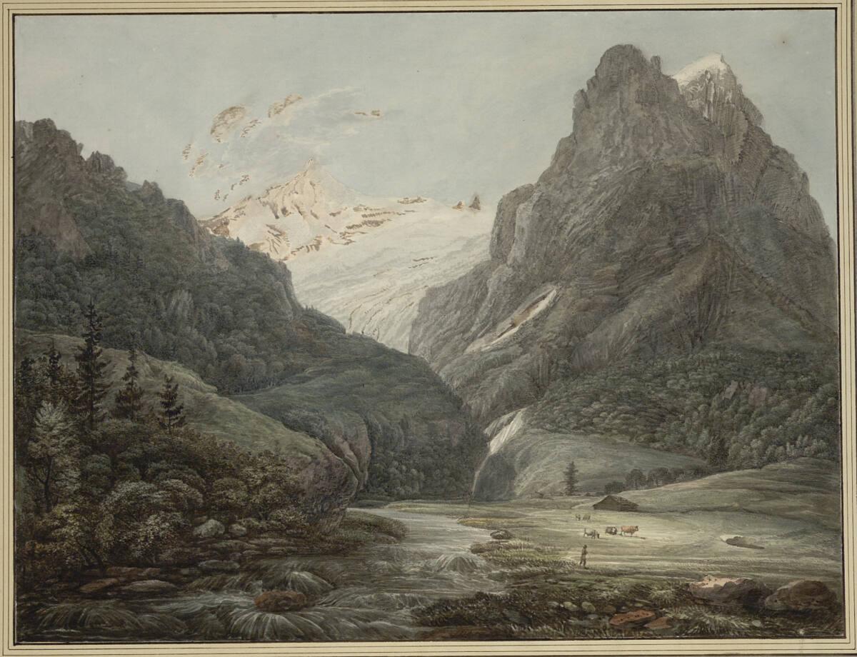 Christoph Nathe, Das Wetterhorn und der Rosenlauigletscher in der Schweiz, Inv. Nr.: 14850