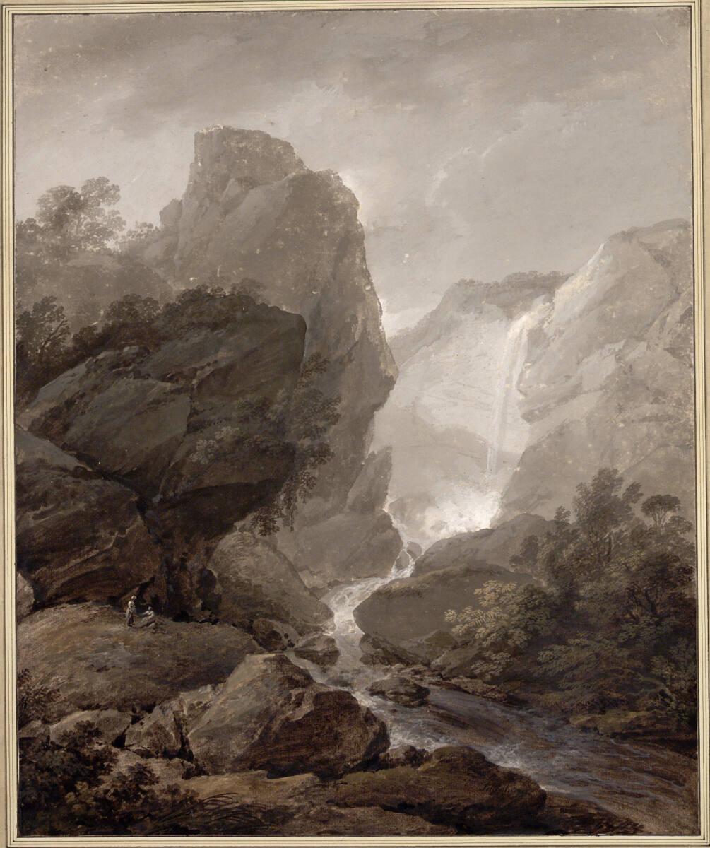 Lorenz Adolf Schönberger, Wasserfall im Felstal, Inv. Nr.: 14934
