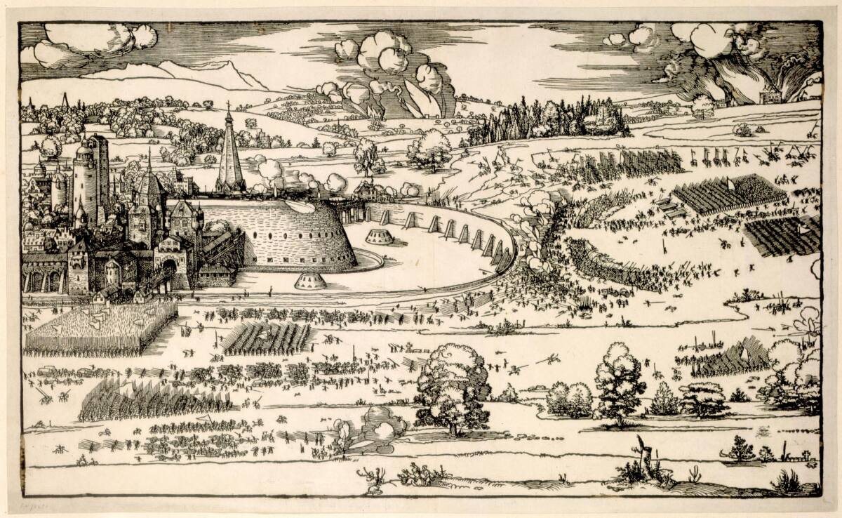 Die Belagerung einer Festung, Albrecht Dürer, 1527