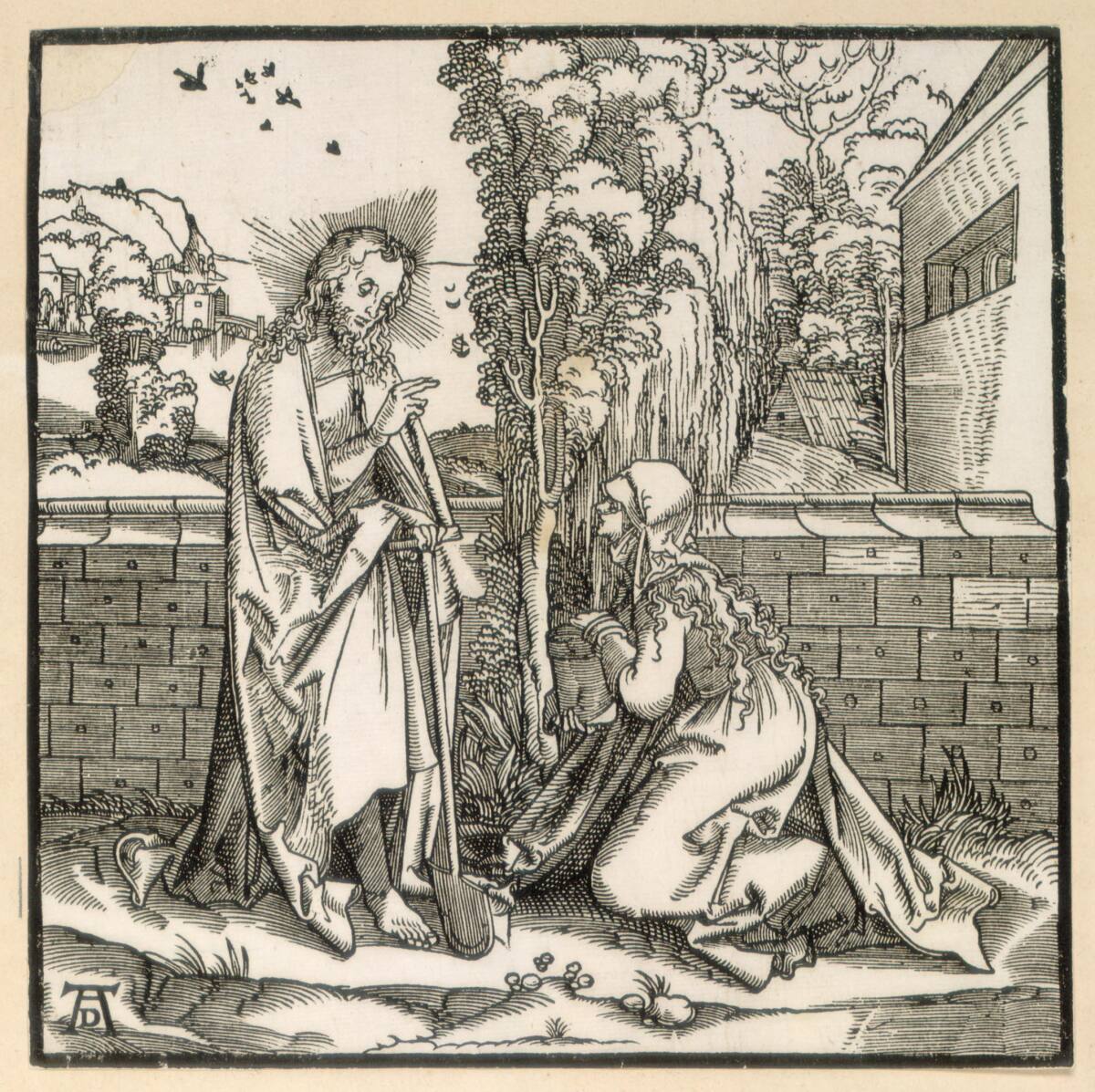 Christus erscheint Maria Magdalena als Gärtner ("Noli me tangere"), Hans Leonhard Schäufelein