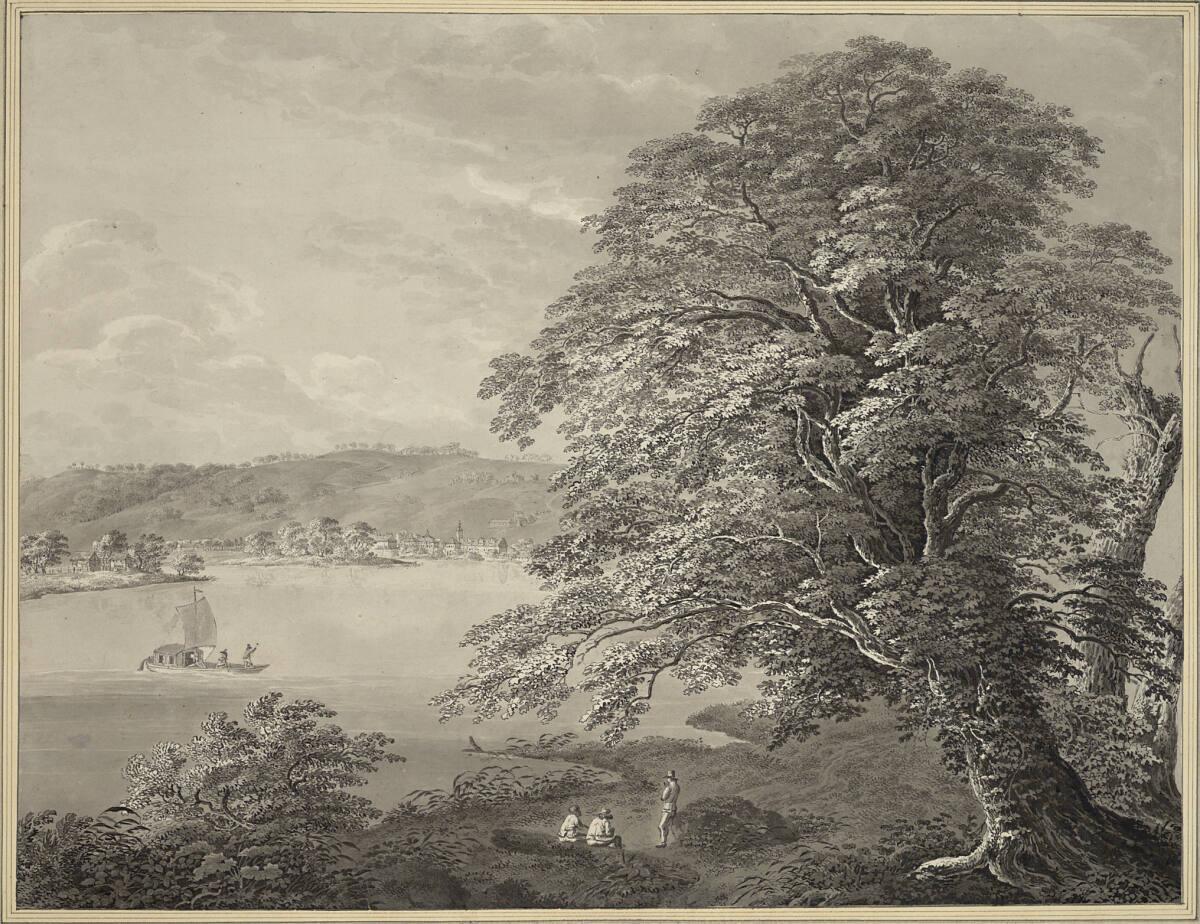 Johann Christian Tetzmann, Elbelandschaft bei Pillnitz, Inv. Nr.: 14950