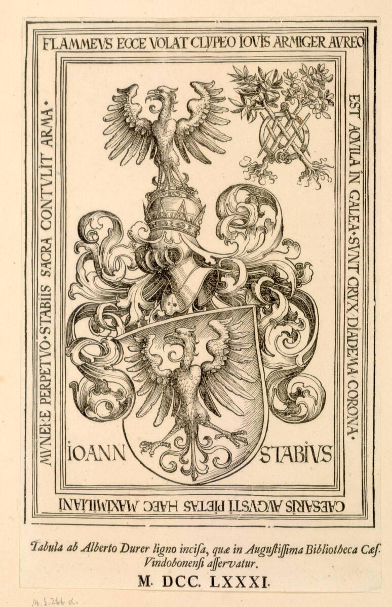 Das Wappen des Johannes Stabius, Albrecht Dürer, 1512–1513