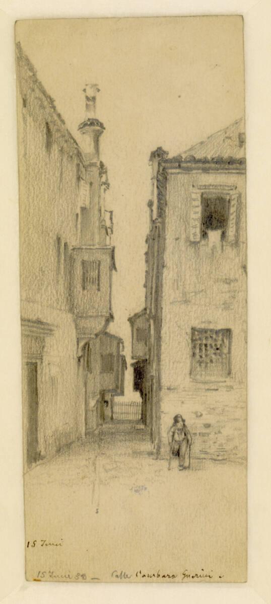 Josef Meder, Gassenansicht: Calle Cambara Gudrini, Inv. Nr.: 44429