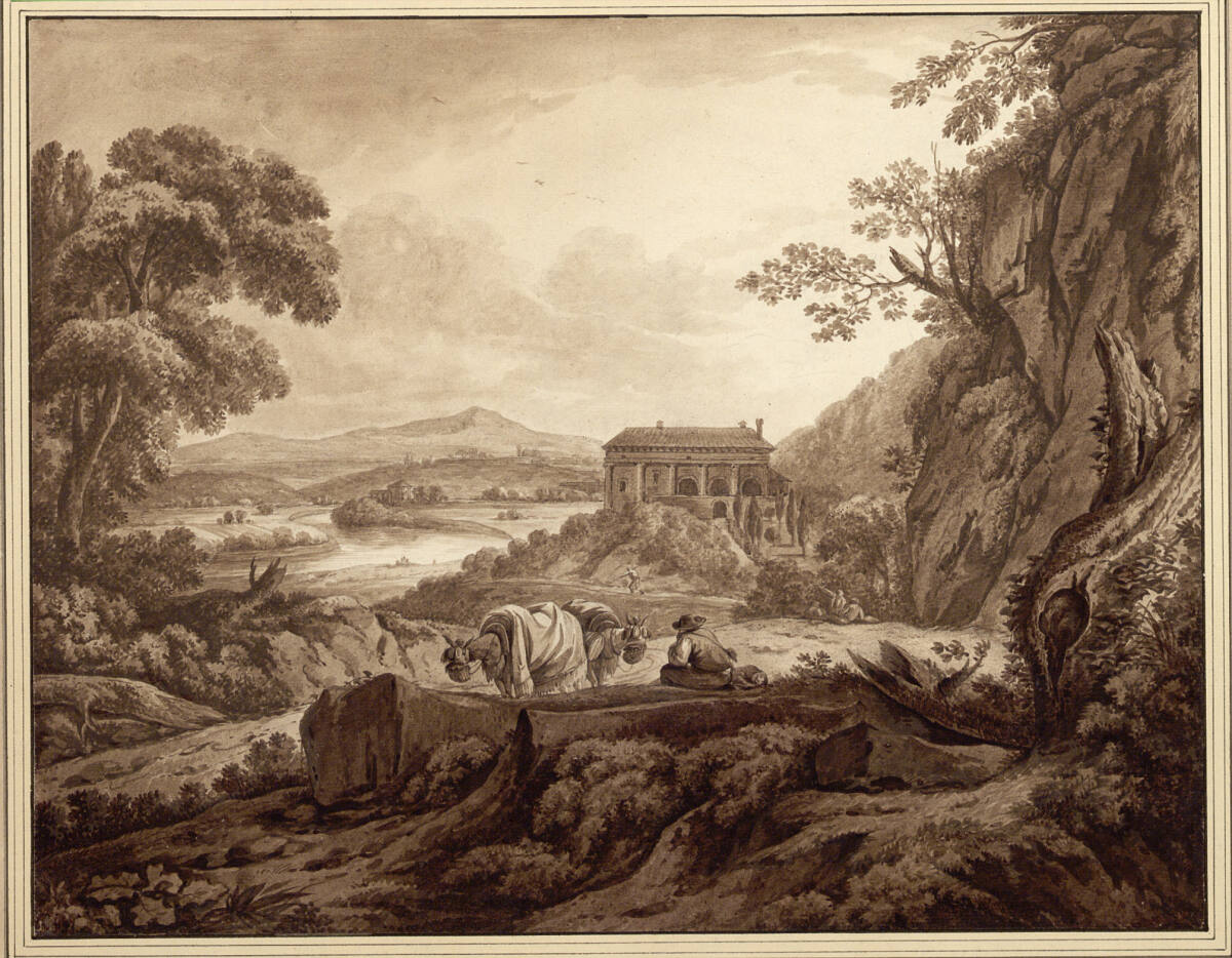 Italienisches Flusstal, Michael Wutky, 1772–1785