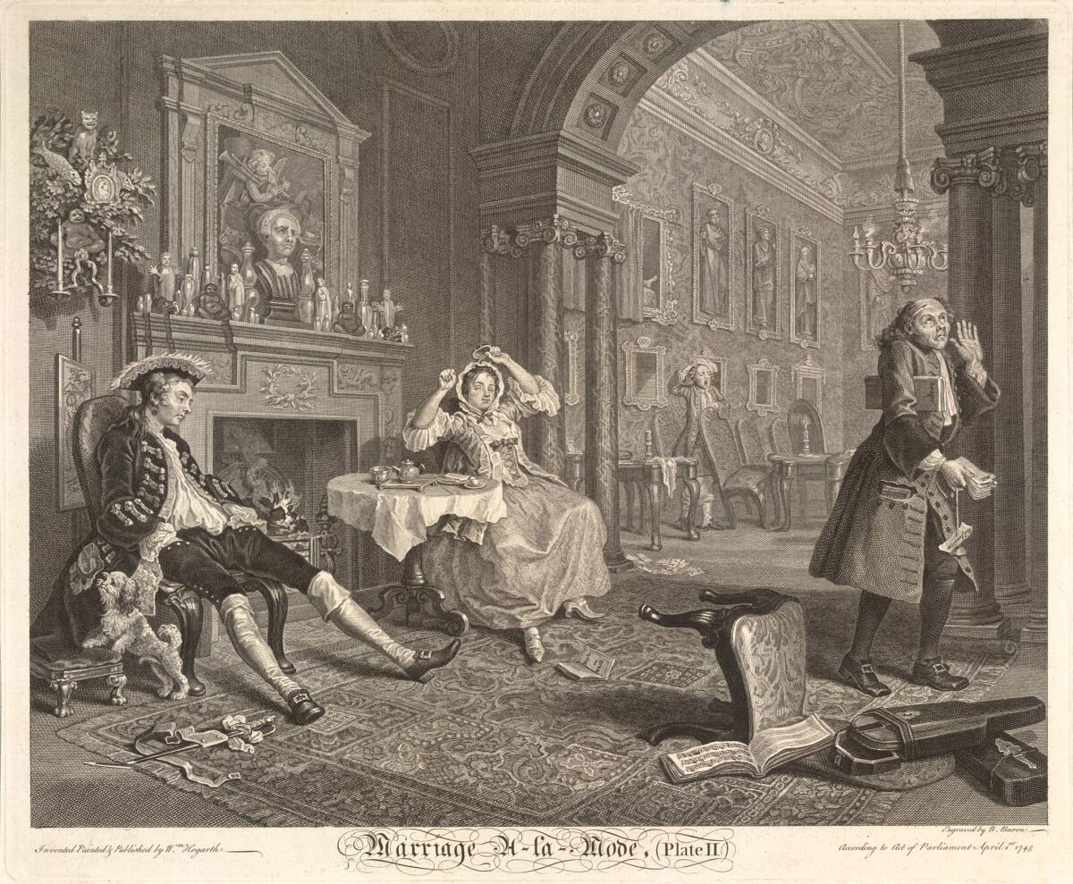 Marriage à la Mode 2, William Hogarth, 1745