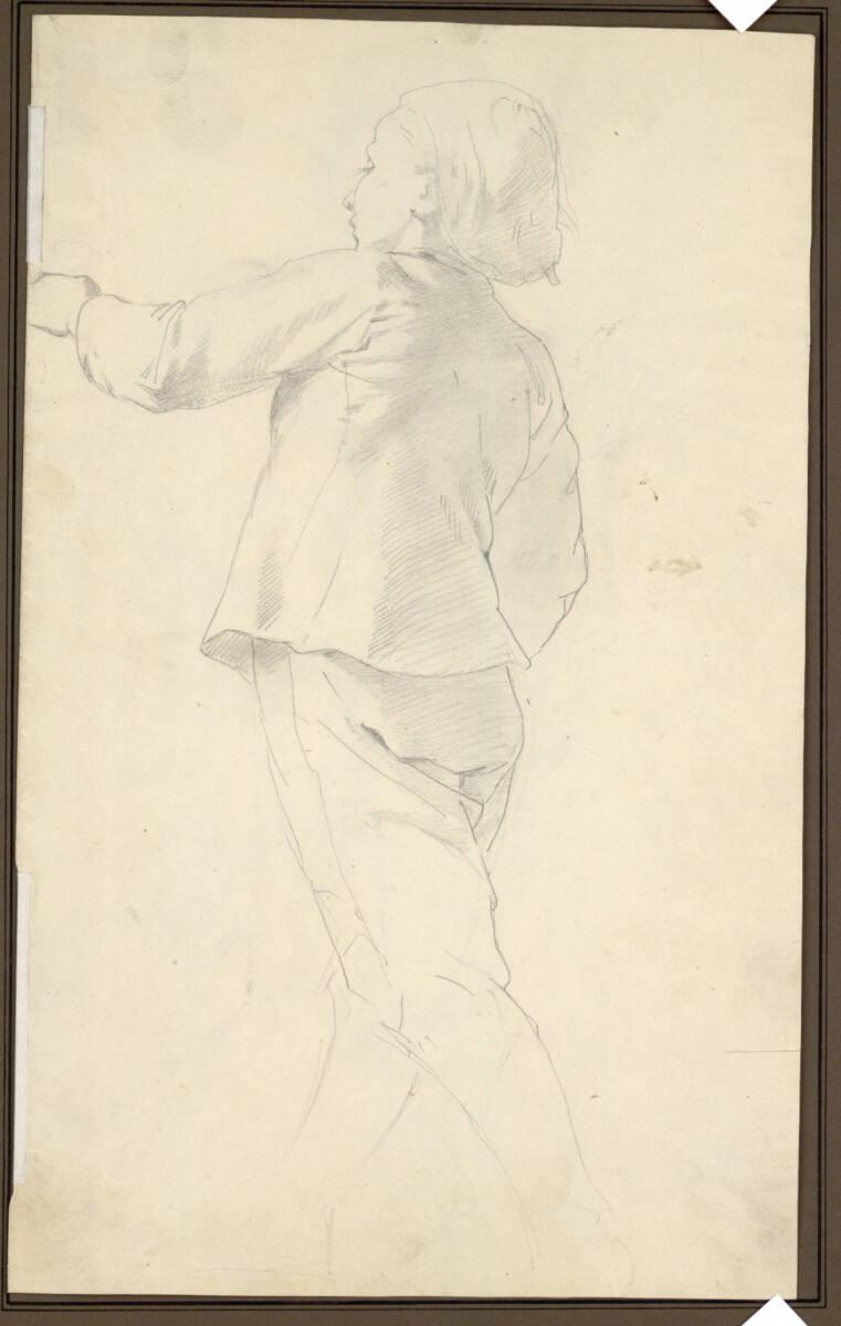 Johann Till, Knabenstudie, Inv. Nr.: 24435/1r