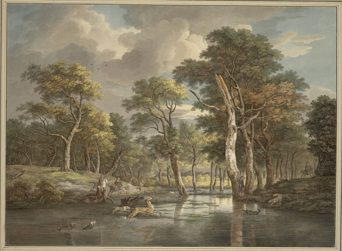 Hirschjagd, Salomon van Ruysdael
