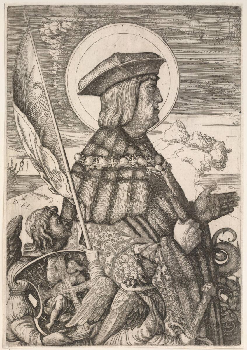 Daniel Hopfer, Maximilian I. als heiliger Georg, Inv. Nr.: DG2010/289